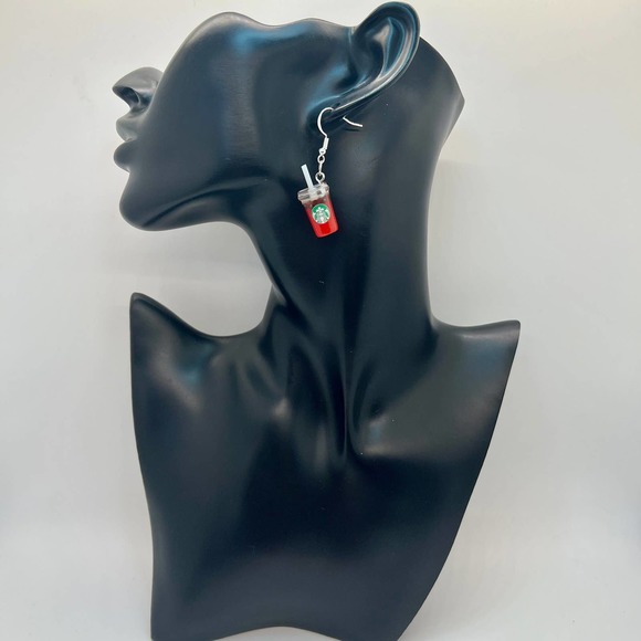 Starbucks Earrings - Boba Beads Earrings - Drink Earrings - Milk Tea Earrings - Picture 7 of 10